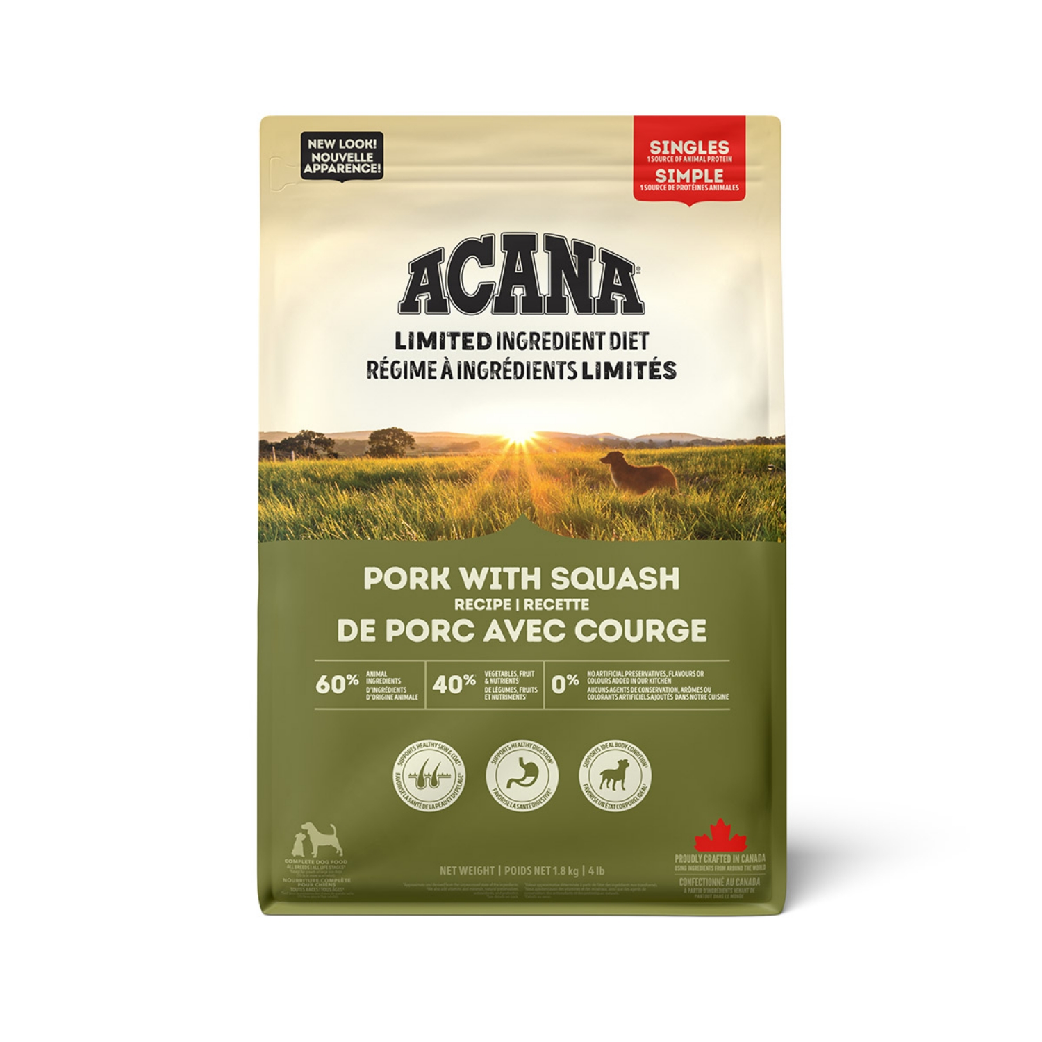 Picture of Canine ACANA Singles Pork With Squash - 1.8kg/4lb