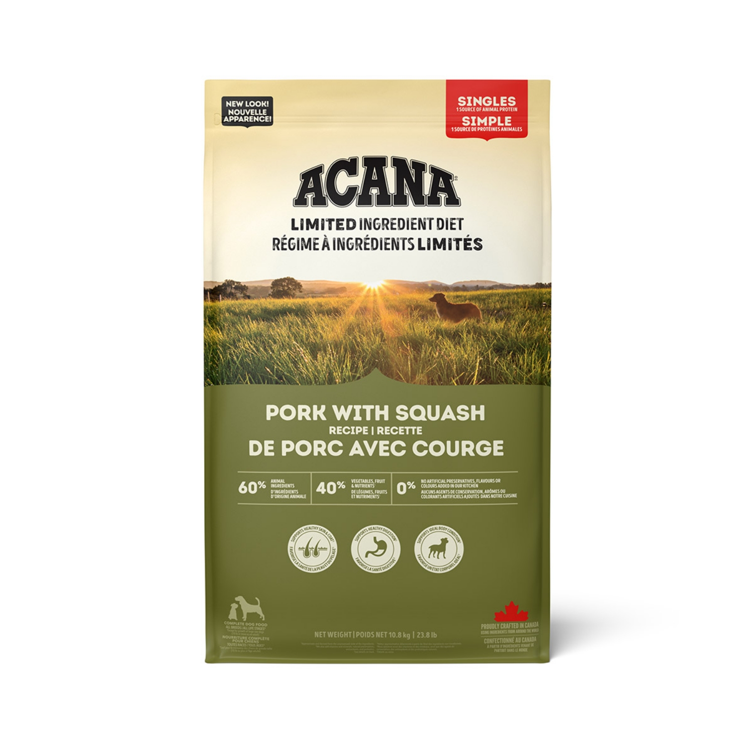 Picture of Canine ACANA Singles Pork With Squash - 10.8kg/23.8lb