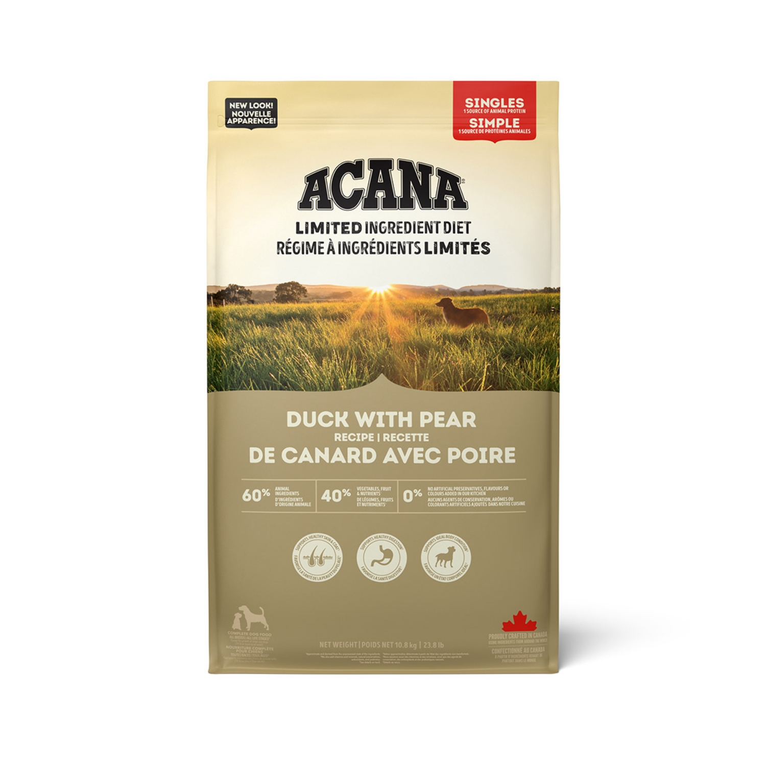 Picture of Canine ACANA Singles Duck With Pear - 10.8kg/23.8lb