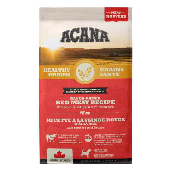 Picture of CANINE ACANA HEALTHY GRAINS RED MEAT RECIPE - 10.2kg/22.5lb