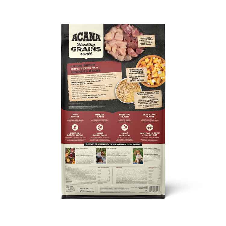 Picture of CANINE ACANA HEALTHY GRAINS ADULT LARGE BREED RECIPE - 10.2kg/22.5lb