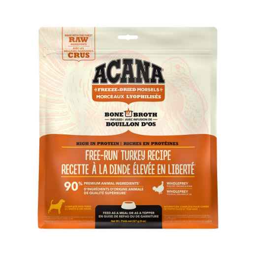 Picture of CANINE ACANA FREEZE DRIED MORSELS FREE RUN TURKEY - 227g/8oz