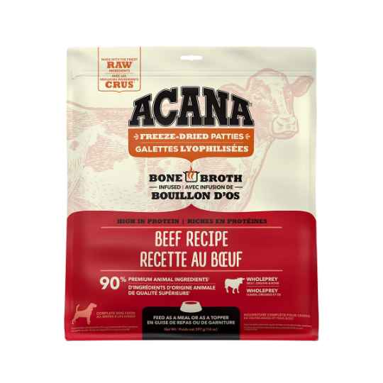 Picture of CANINE ACANA FREEZE DRIED PATTIES RANCH RAISED BEEF - 397g/14oz