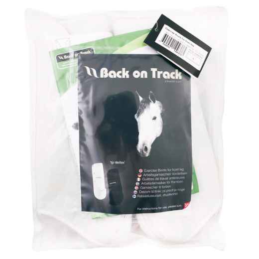 Picture of BACK ON TRACK EQUINE EXERCISE BOOT FRONT WHITE LARGE - Pair