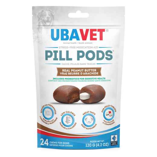 Picture of UBAVET PILL PODS MEDICATION AID w/PROBIOTICS - 24s