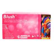 Picture of GLOVES EXAM AURELIA NITRILE BLUSH PINK Large - 200/box