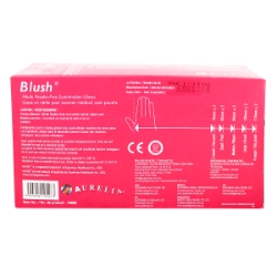 Picture of GLOVES EXAM AURELIA NITRILE BLUSH PINK Large - 200/box