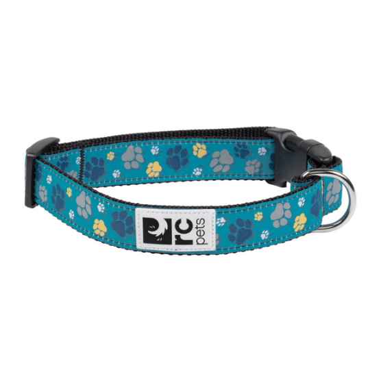 Picture of COLLAR CANINE RC CLIP Adjustable Fresh Tracks Teal - 5/8in x 7in - 9in