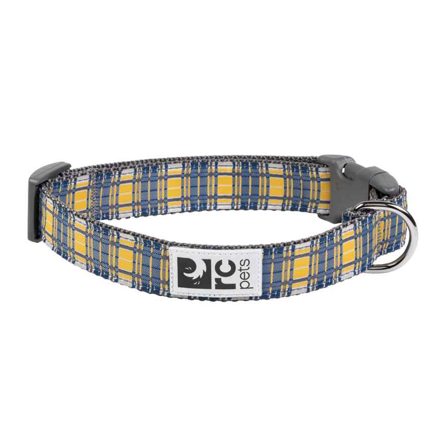 Picture of COLLAR CANINE RC CLIP Adjustable Marigold Plaid - 5/8in x 7in - 9in