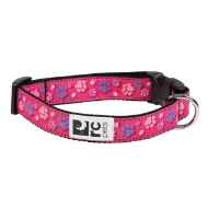 Picture of COLLAR CANINE RC CLIP Adjustable Fresh Tracks Pink - 3/4in x 9in -13in