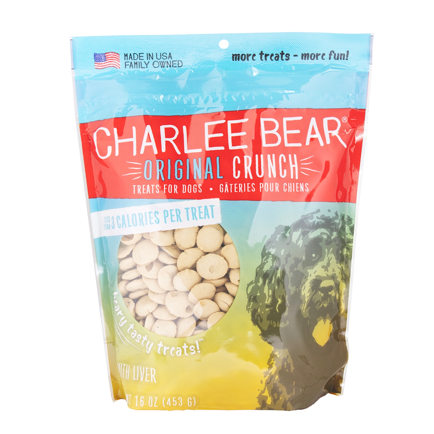 Picture of TREAT CANINE CHARLEE BEAR with Liver - 16oz/453g