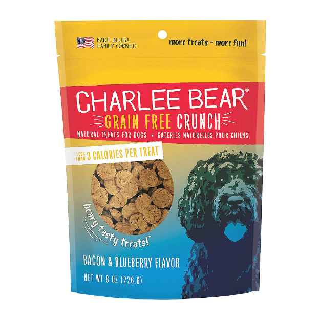 Picture of TREAT CANINE CHARLEE BEAR CRUNCH with Bacon and Blueberry - 8oz/226g