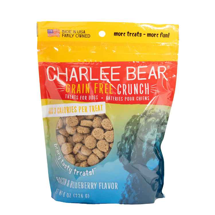 Picture of TREAT CANINE CHARLEE BEAR CRUNCH with Bacon and Blueberry - 8oz/226g