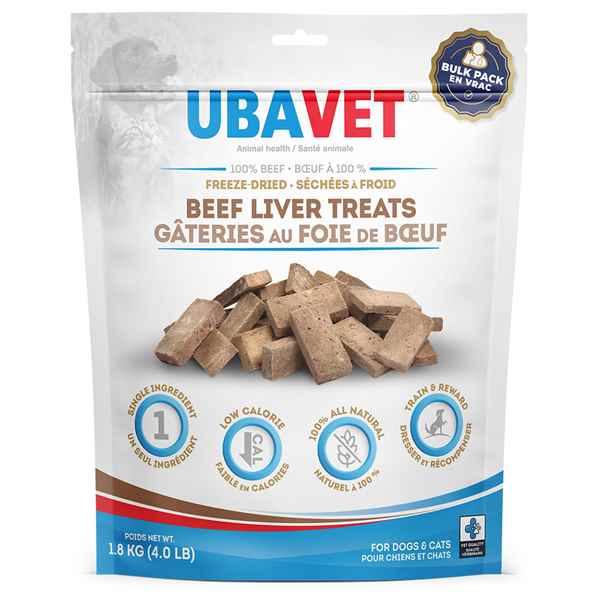 Picture of UBAVET FREEZE DRIED BEEF LIVER TREATS - 1.8kg