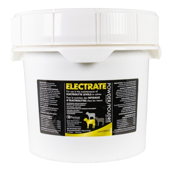 Picture of ELECTRATE ELECTROLYTE SUPPLEMENT for CALVES PAIL - 50 x 75gm