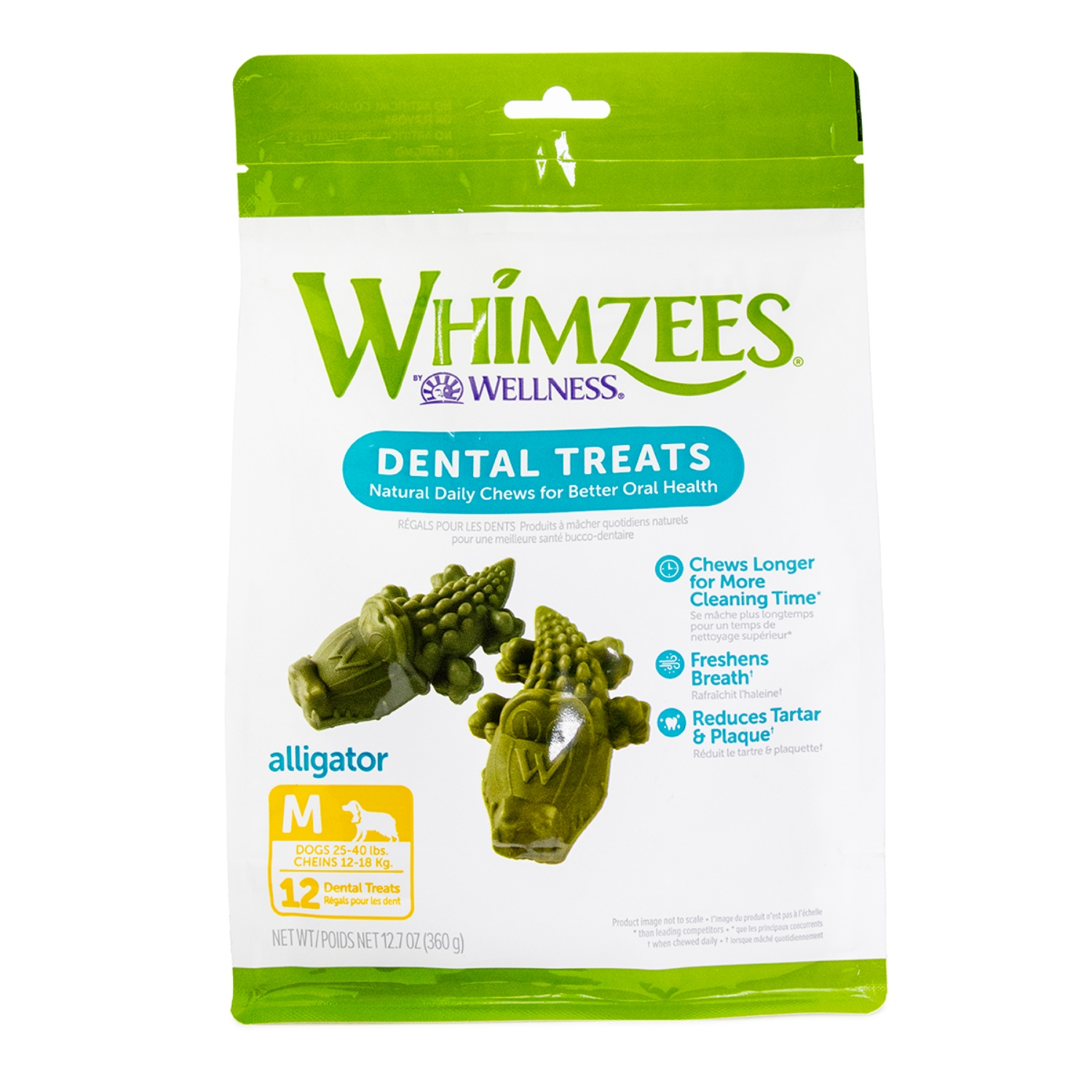 Picture of TREAT CANINE Whimzees Alligator Medium - 12/bag