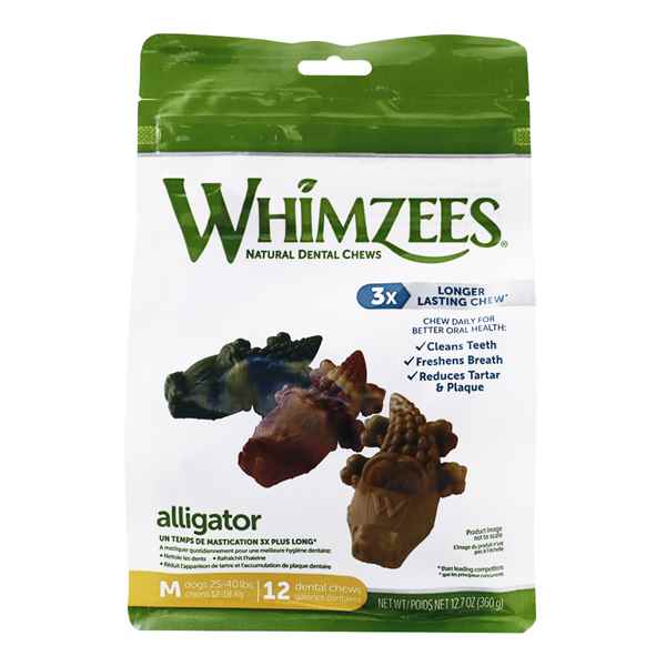 Picture of TREAT CANINE Whimzees Alligator Medium - 12/bag