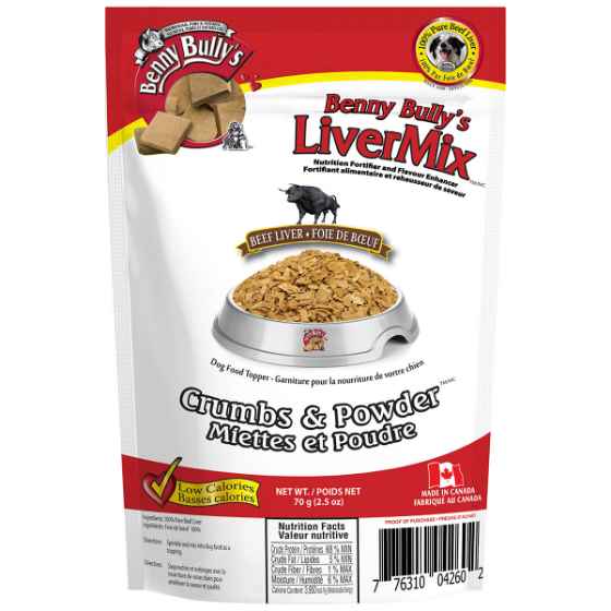 Picture of TREAT LIVERMIX CRUMBS & POWDER Benny Bullys - 2.5oz/70g