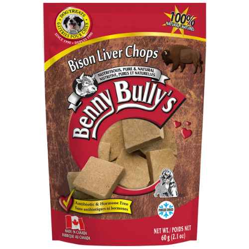 Picture of TREAT BISON LIVER CHOPS Benny Bullys - 2.1oz/60g