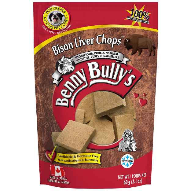 Picture of TREAT BISON LIVER CHOPS Benny Bullys - 2.1oz/60g