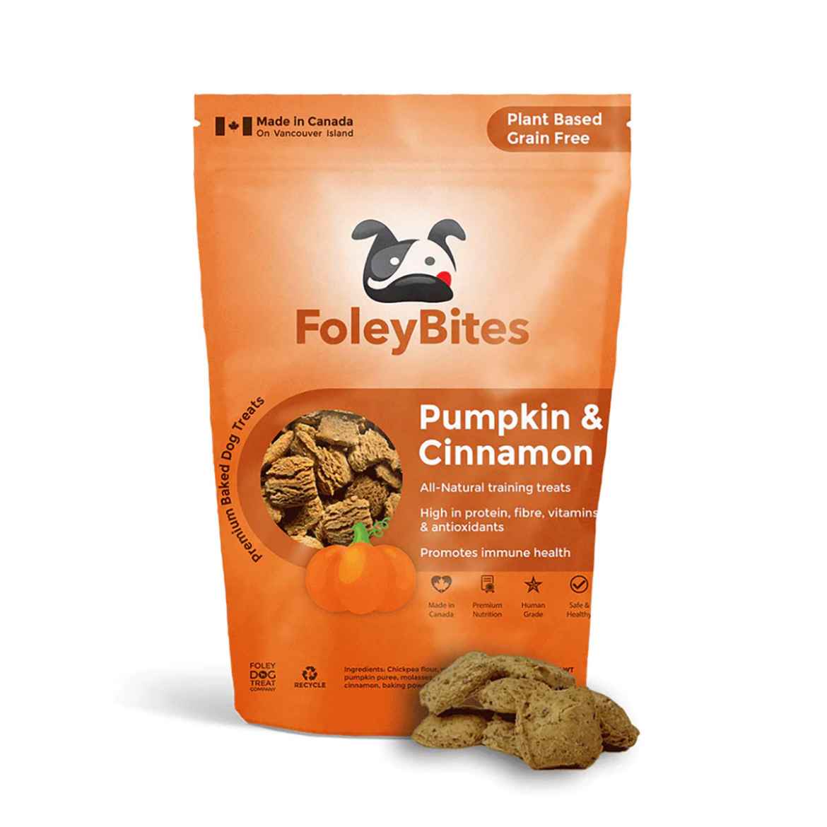 Picture of TREAT CANINE FOLEYBITES Pumpkin & Cinnamon - 14.10oz / 400g