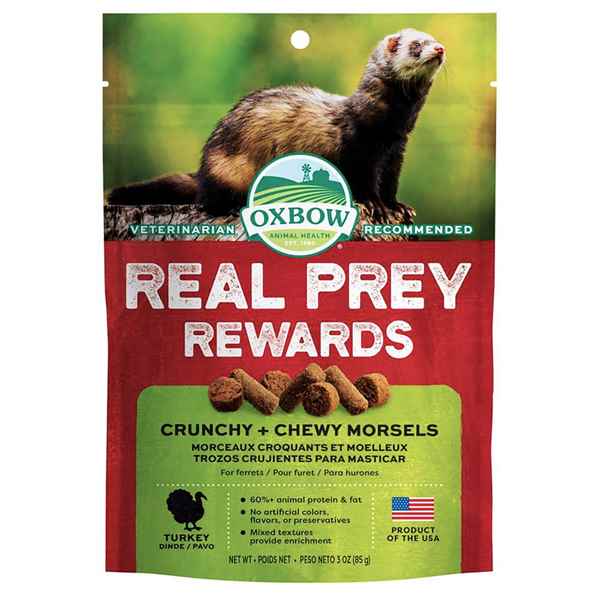 Picture of OXBOW REAL PREY REWARDS FERRET TREAT Crunchy-Chewy Turkey - 3oz