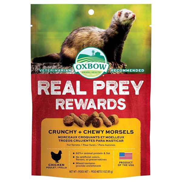 Picture of OXBOW REAL PREY REWARDS FERRET TREAT Crunchy-Chewy Chicken - 3oz