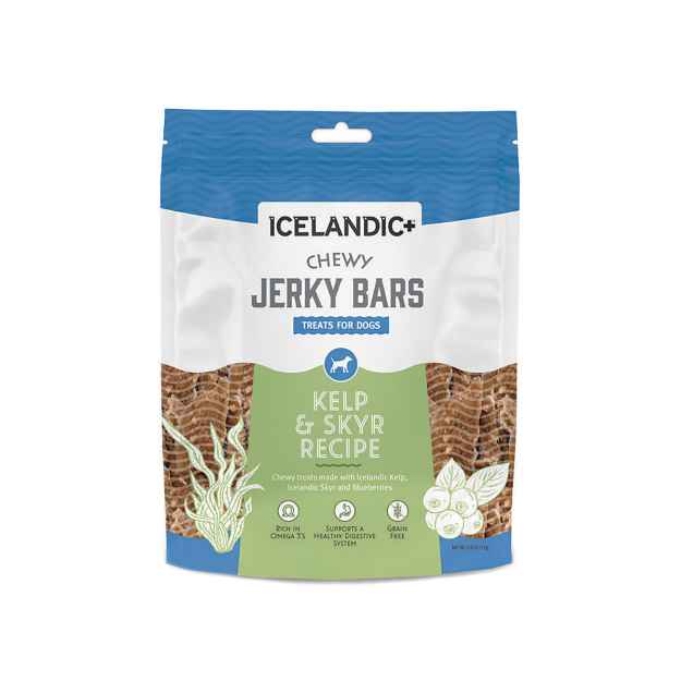 Picture of TREAT CANINE ICELANDIC FISH Chewy Jerky Bars Kelp/Skyr/Blueberry - 2.5oz