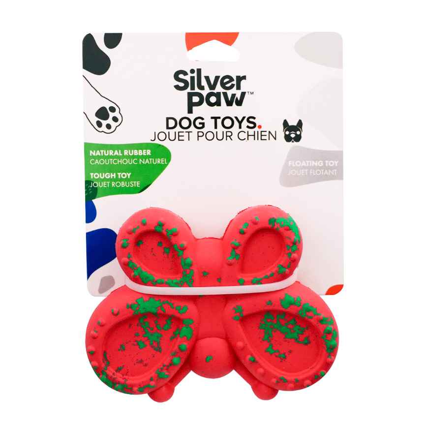 Picture of TOY CANINE SILVER PAW NATURAL RUBBER - Butterfly