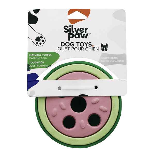 Picture of TOY CANINE SILVER PAW NATURAL RUBBER - Watermelon