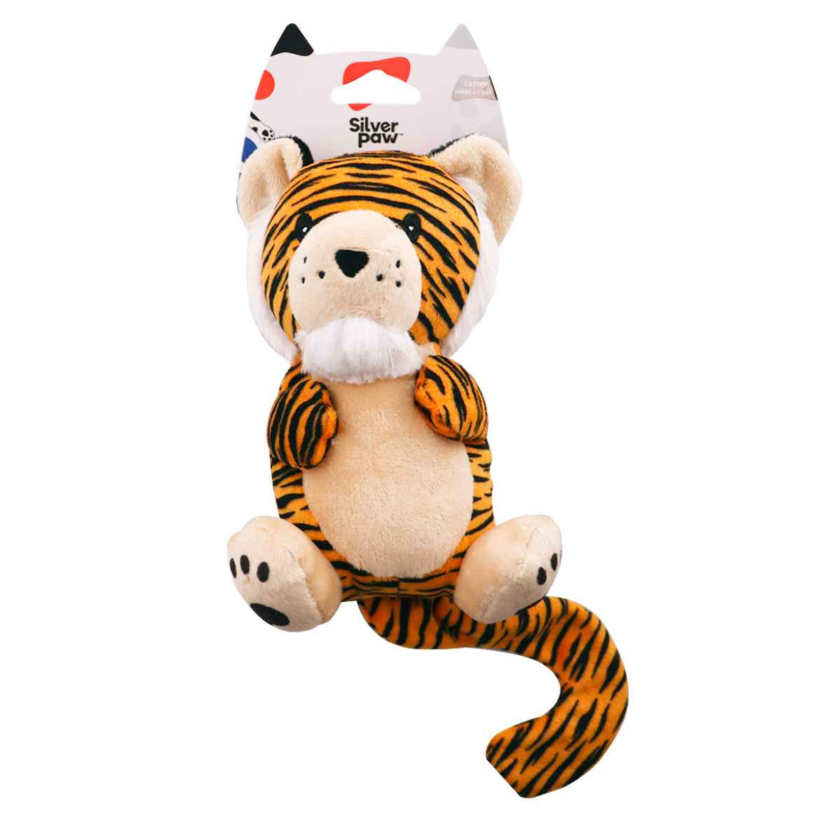 Picture of TOY FELINE SILVER PAW TIGER KICKER - 5in x 11.5in x 4in