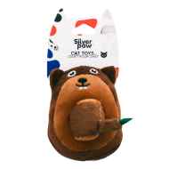 Picture of TOY FELINE SILVER PAW BEAVER and LOG - 3in x 4in x 3in