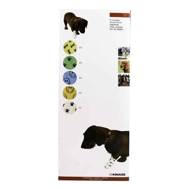 Picture of PET FLEX COHESIVE WRAP Kruuse Asst patterns 10cm x 4.5m - 10/pk