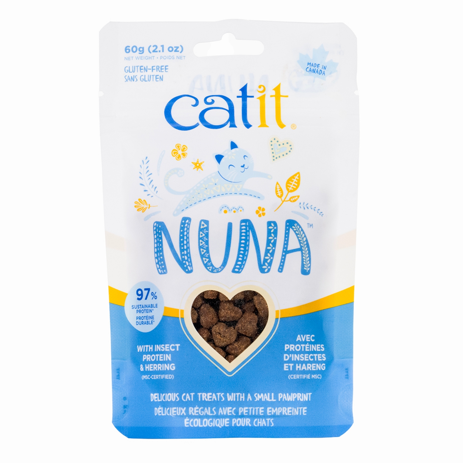 Picture of TREAT FELINE CATIT NUNA Insect Protein and Herring - 2.1oz/60g