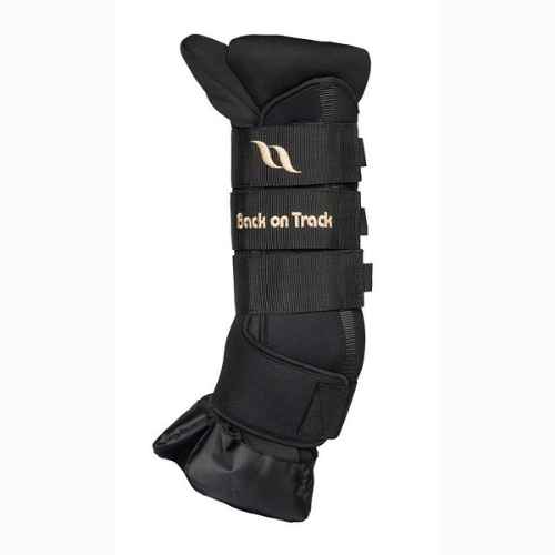 Picture of BACK ON TRACK EQUINE ROYAL QUICK WRAP DELUXE BLACK LARGE 45cm - Pair