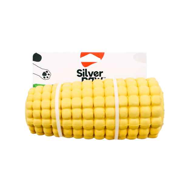 Picture of TOY CANINE SILVER PAW NATURAL RUBBER - Corn