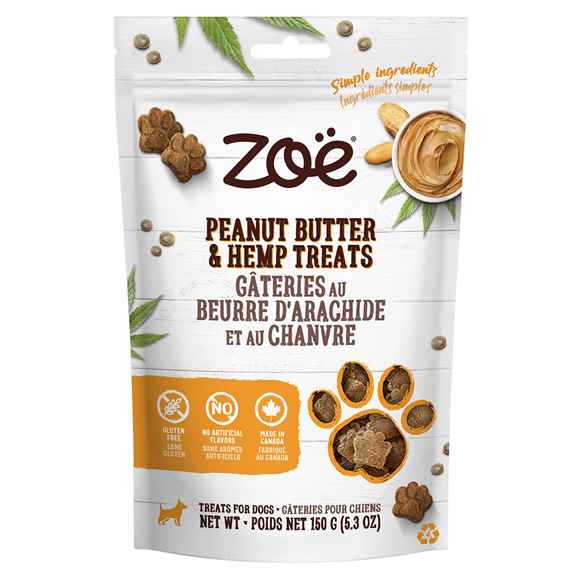 Picture of TREAT CANINE ZOE HEMP TREATS Peanut butter and Hemp - 5.3oz/150g