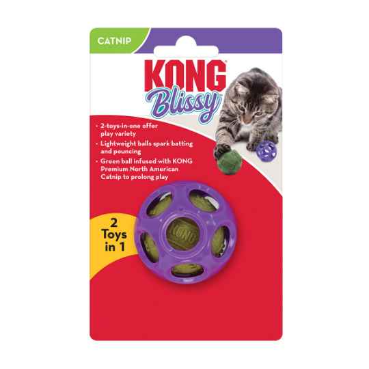 Picture of TOY CAT KONG BLISSY Moon Ball w/ Paw Ball Catnip