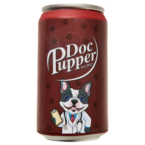 Picture of TOY DOG FUN BEVERAGES Doc Pupper Can - 4.5in