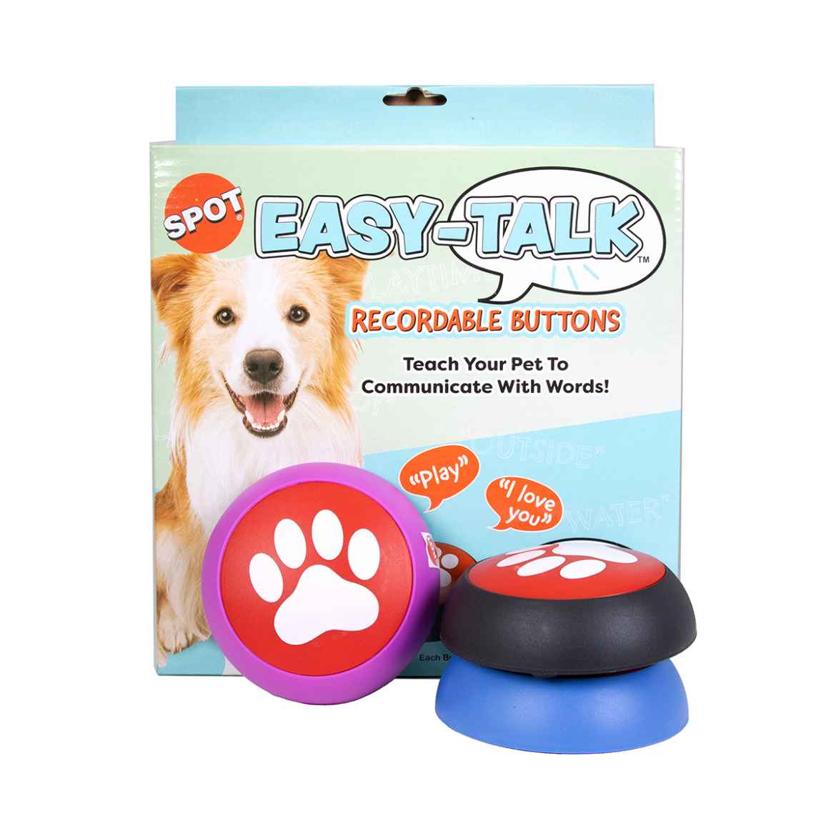 Picture of TOY DOG EASY-TALK Recordable Buttons Set - 3/pk