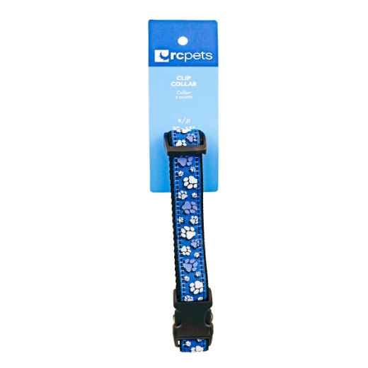 Picture of COLLAR CANINE RC CLIP Adjustable Fresh Tracks Blue - 3/4in x 9in -13in