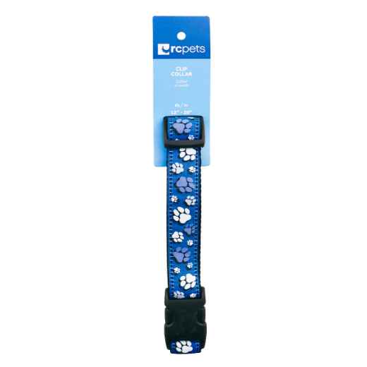 Picture of COLLAR CANINE RC CLIP Adjustable Fresh Tracks Blue - 1in x 12in -20in