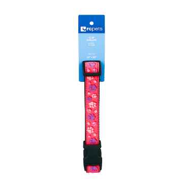 Picture of COLLAR RC CLIP Adjustable Fresh Tracks Pink - 1in x 12in -20in