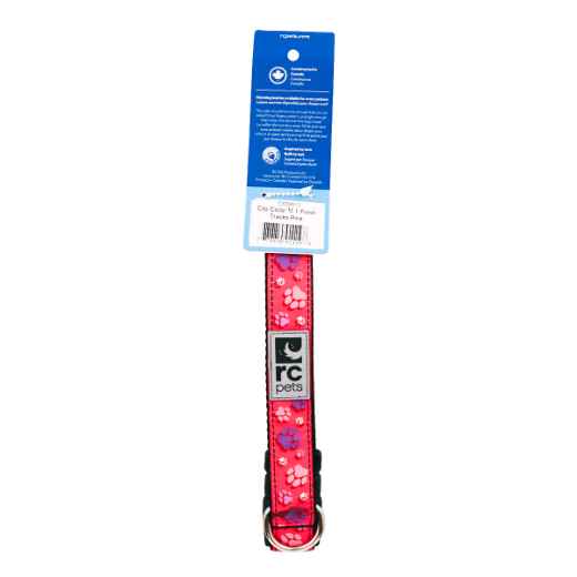 Picture of COLLAR CANINE RC CLIP Adjustable Fresh Tracks Pink - 1in x 12in -20in