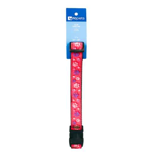 Picture of COLLAR CANNE RC CLIP Adjustable Fresh Tracks Pink - 1in x 15in -25in