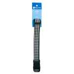 Picture of COLLAR CANINE RC CLIP Adjustable Black Gingham - 1in x 15in -25in