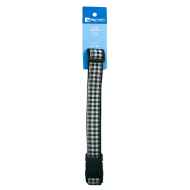 Picture of COLLAR RC CLIP Adjustable Black Gingham - 1in x 15in -25in