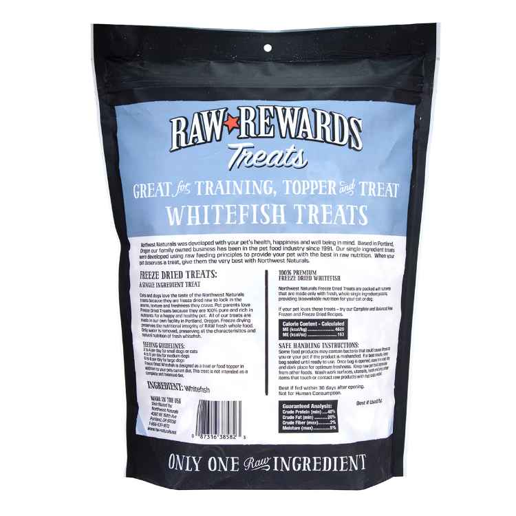 Picture of TREAT NW NATURALS RAW REWARDS FD Whitefish - 283.5g/10oz