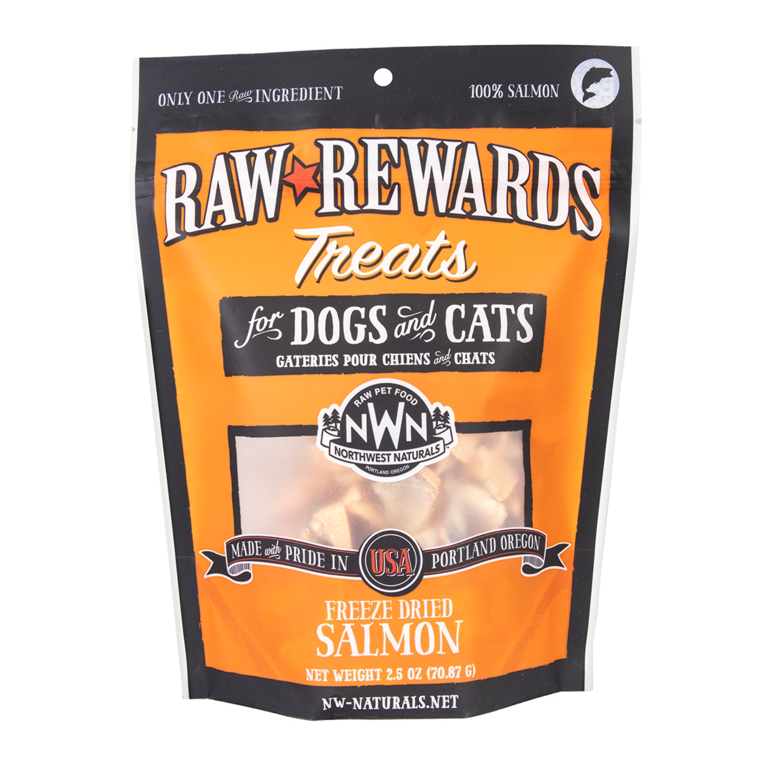 Picture of TREAT NW NATURALS RAW REWARDS FD Salmon - 70.87g/2.5oz