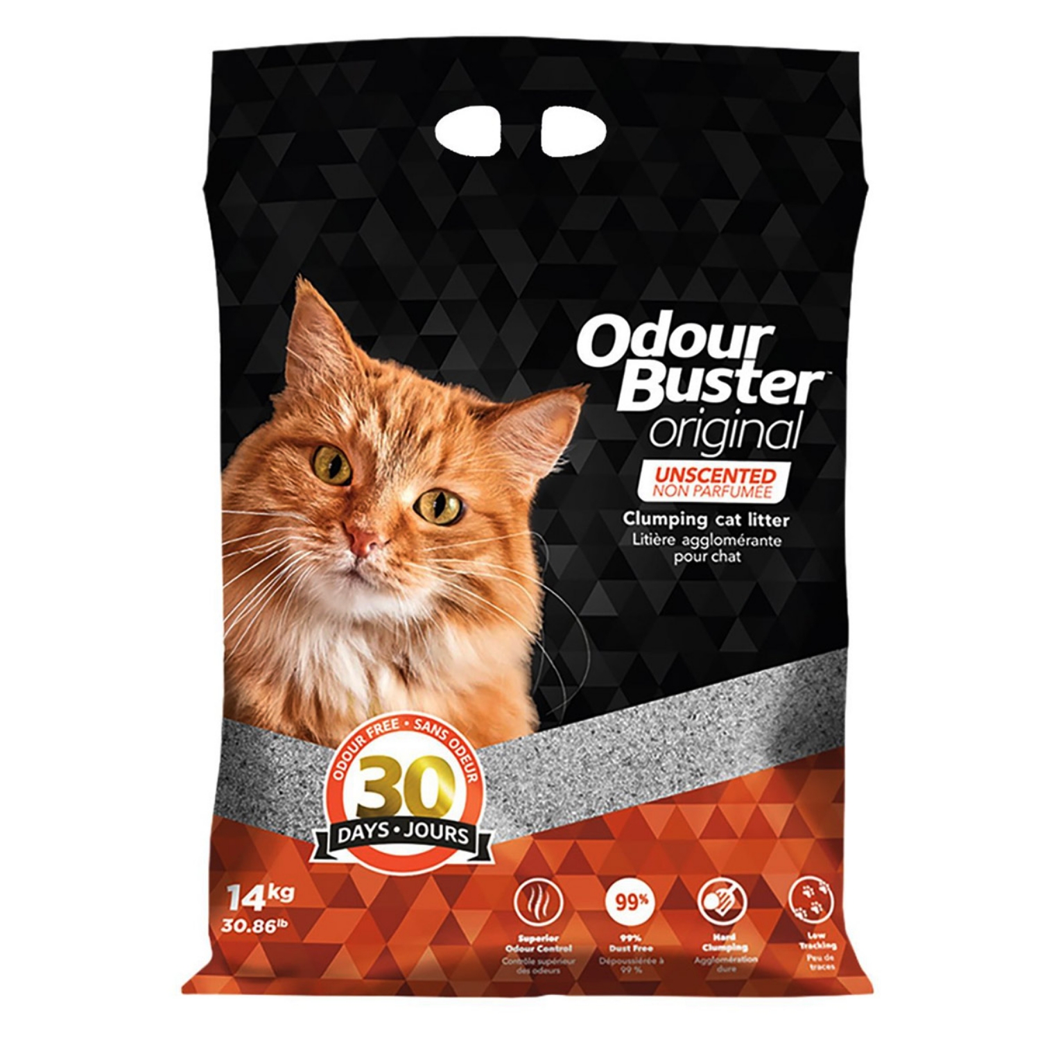 Picture of ODOUR BUSTER Original Clumping Cat Litter – Unscented - 14kg
